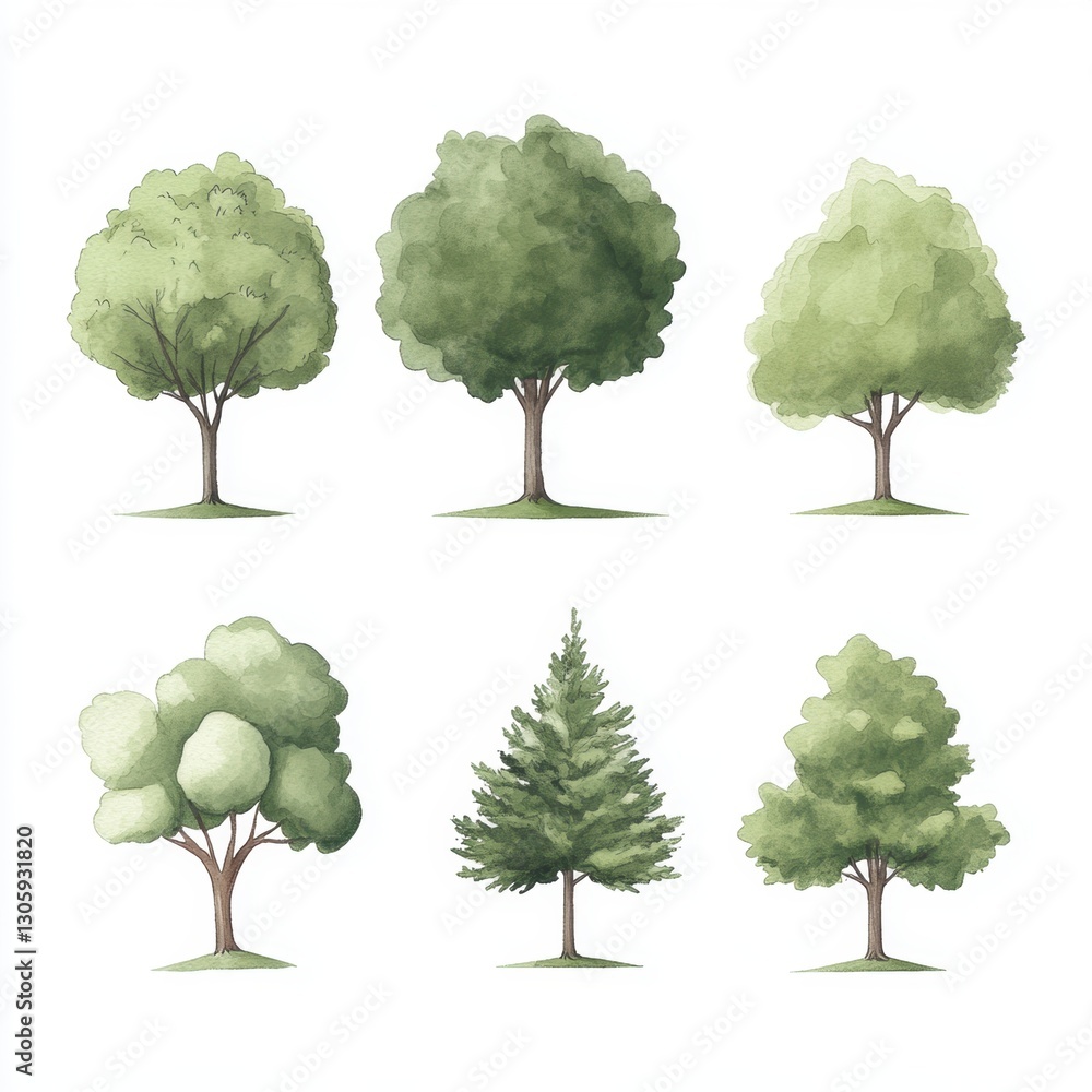 Fototapeta premium Green tree in Spring