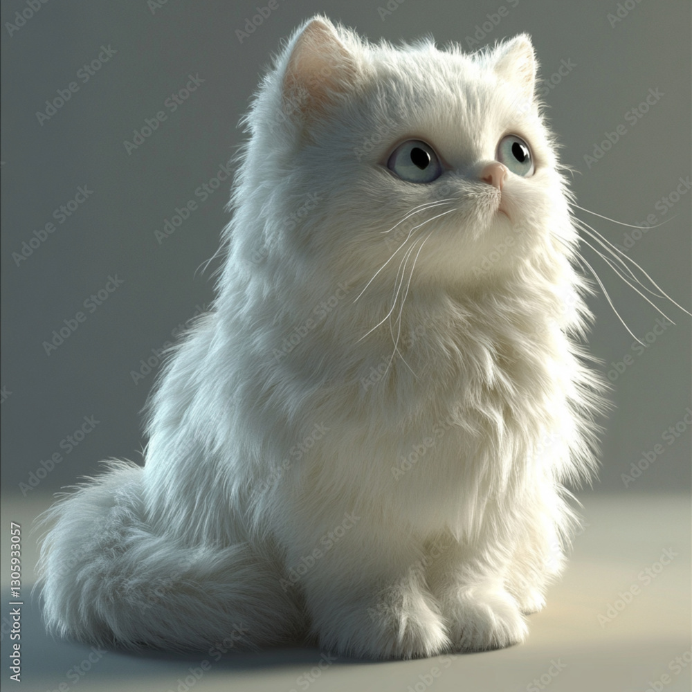 Fototapeta premium 3D Persian Cat