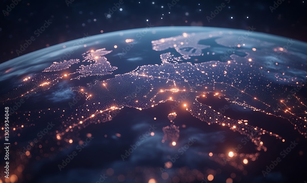 Obraz premium ahmadwahyuutomo776@gmail.com Visual representation of global logistics and supply chain concepts in a professional format.