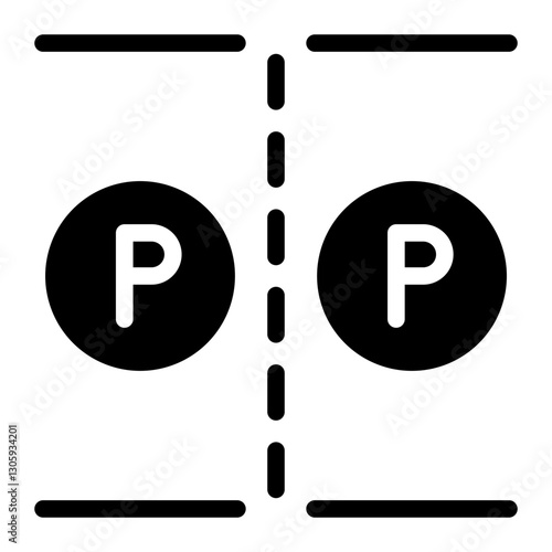 parking area glyph icon