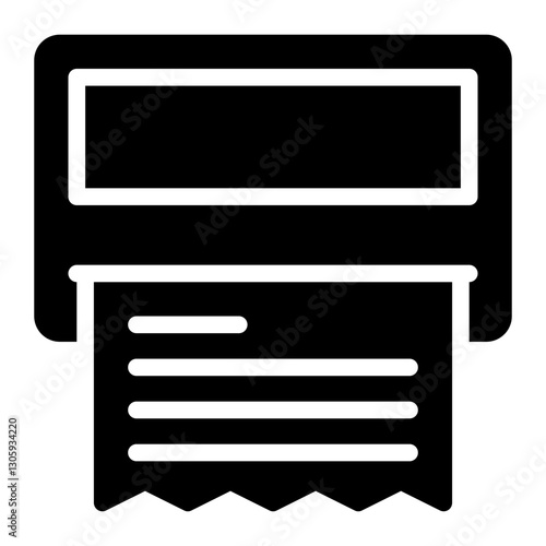 parking meter glyph icon