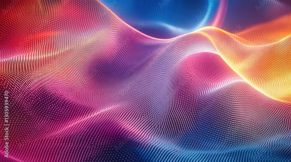 Colorful abstract wave pattern on dark background (6) Colorful abstract wave pattern on dark background (6)