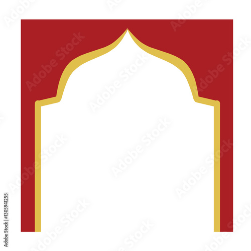 Red Frame for Ramadan