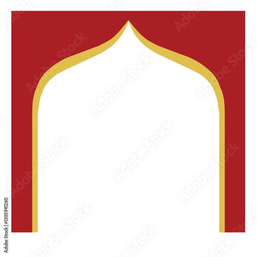 Red Frame for Ramadan