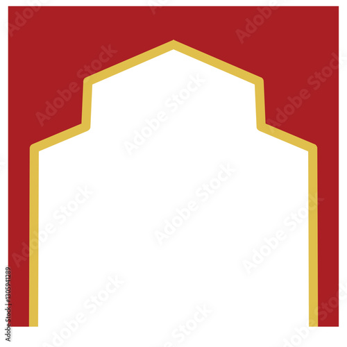 Red Frame for Ramadan