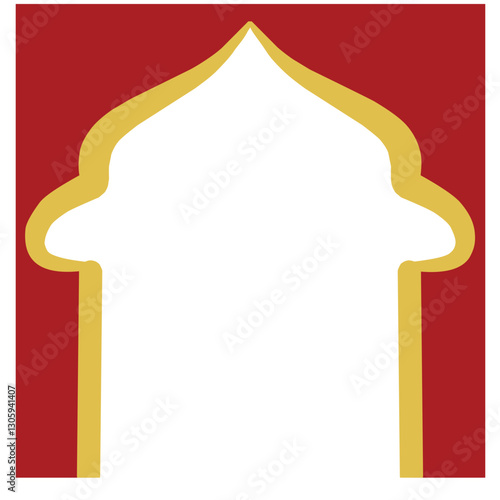 Red Frame for Ramadan