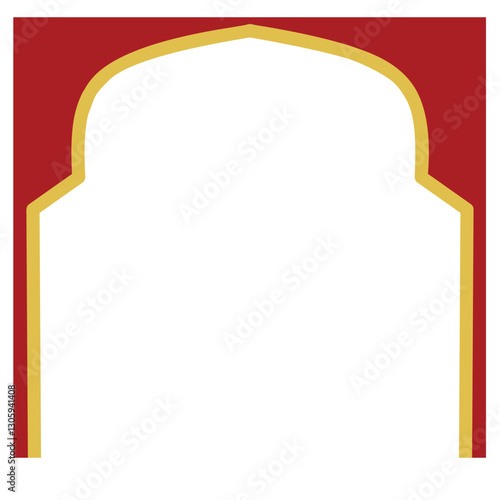 Red Frame for Ramadan