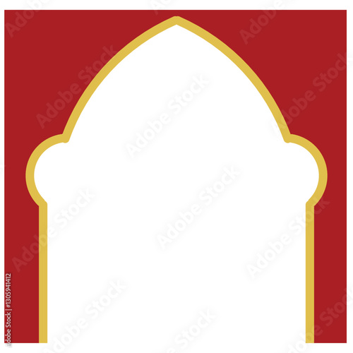 Red Frame for Ramadan