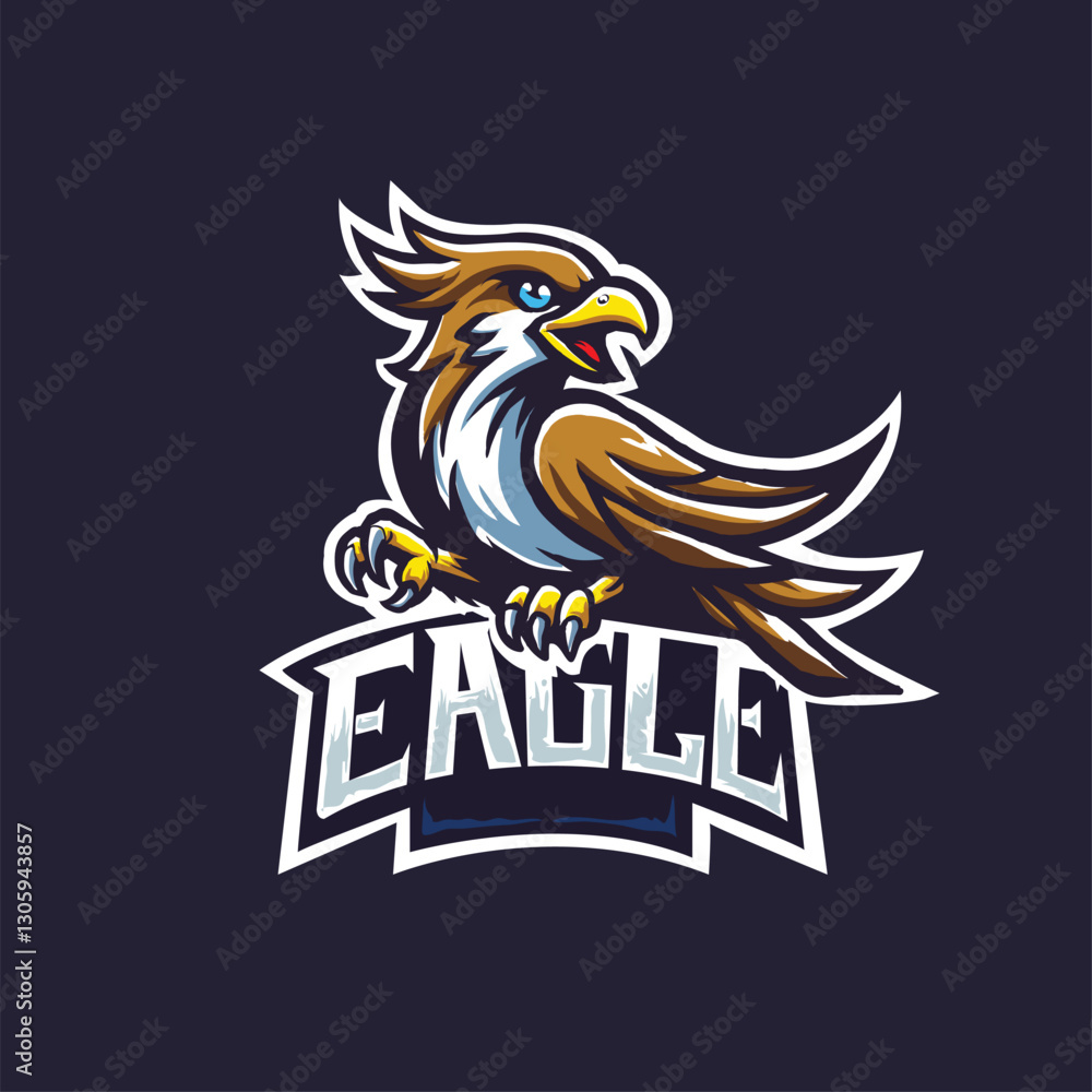 Fototapeta premium Eagle bird symbol character 