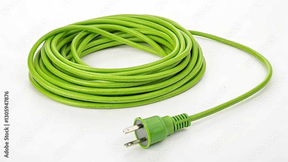Green Extension Cord Photography: Candid Shots of Everyday Life with Power Cords Green Extension Cord Photography: Candid Shots of Everyday Life with Power Cords