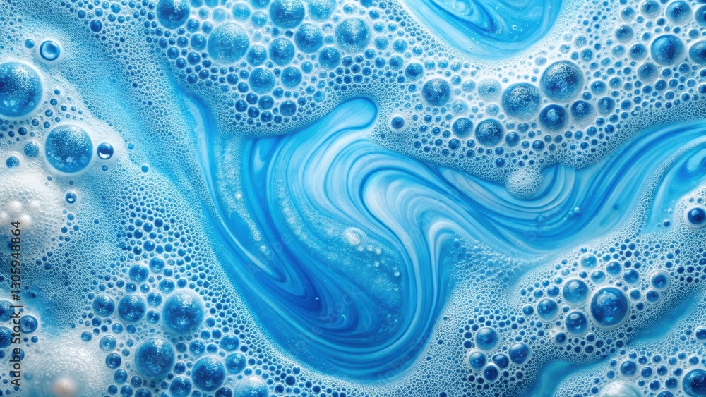 Soap foam creating intricate patterns on a blue watercolor background , soap, foam, bubbles, suds, texture, abstract Soap foam creating intricate patterns on a blue watercolor background , soap, foam, bubbles, suds, texture, abstract