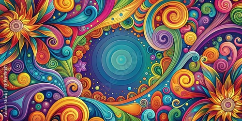 A visually captivating abstract liquid title background design featuring colorful swirls and patterns, liquid, abstract
