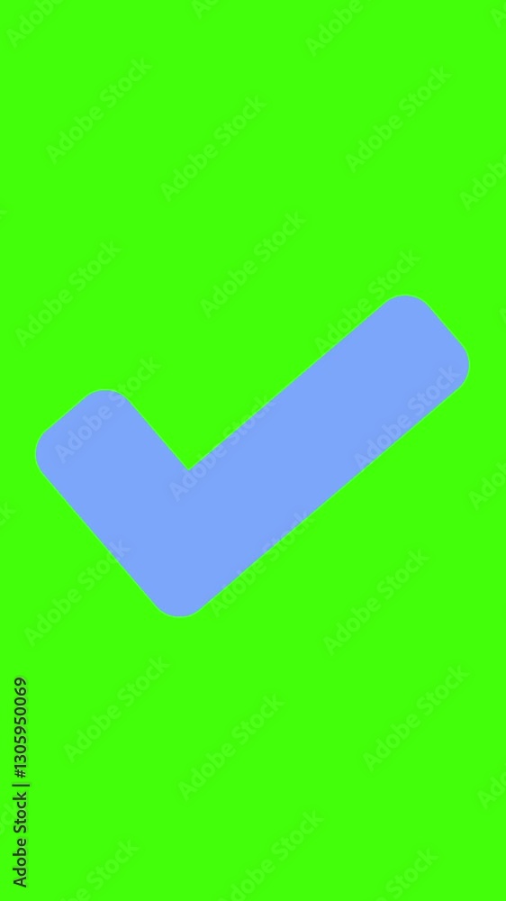 Animated Checkmark on Green Screen Background, Approval Confirmation. The checkmark appears with a smooth animation, symbolizing approval. Animated Checkmark on Green Screen Background, Approval Confirmation. The checkmark appears with a smooth animation, symbolizing approval.