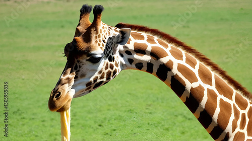 Giraffa che mangia