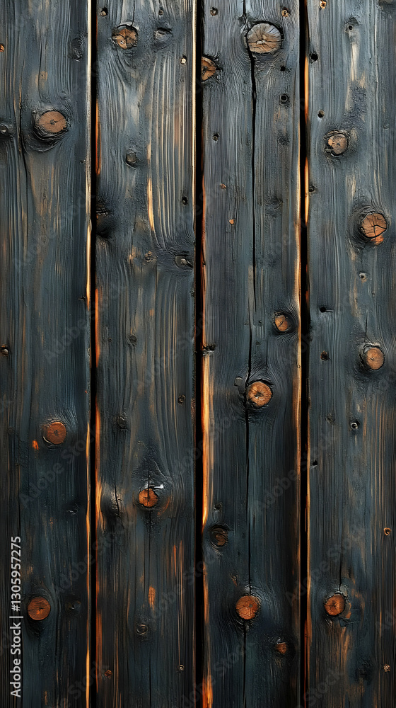 Fototapeta premium Dark Aged Wooden Planks Texture