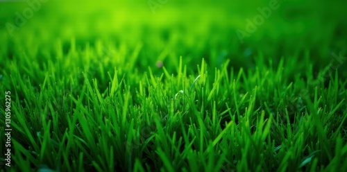 Wallpaper Mural Lush green grass texture, vibrant emerald hue, meadow, pastoral Torontodigital.ca