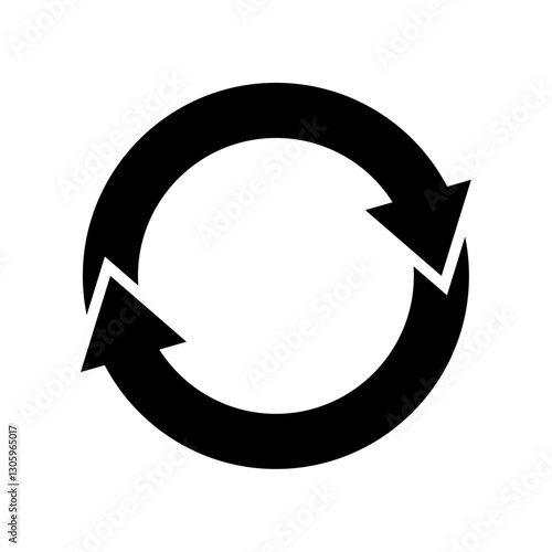 Two arrows circle icon