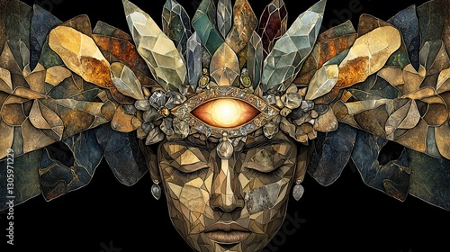 Stone Face, Sacred Eye, Dark Art