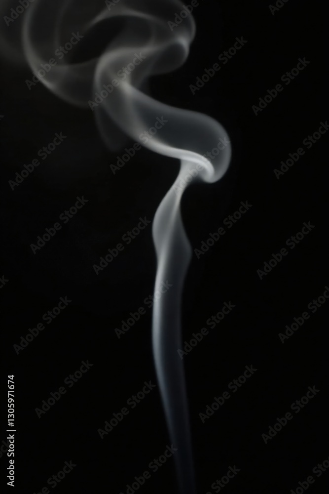 Abstract White Smoke Trails on Dark Background, a Study in Ethereal Forms and Gradients Abstract White Smoke Trails on Dark Background, a Study in Ethereal Forms and Gradients