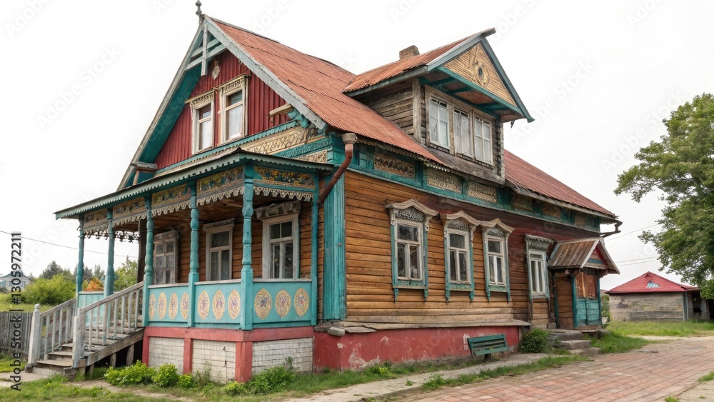 Tilt-Shift Photography: Charming Old Wooden House, Miniature Effect, Rural Scene, Rustic Architecture Tilt-Shift Photography: Charming Old Wooden House, Miniature Effect, Rural Scene, Rustic Architecture