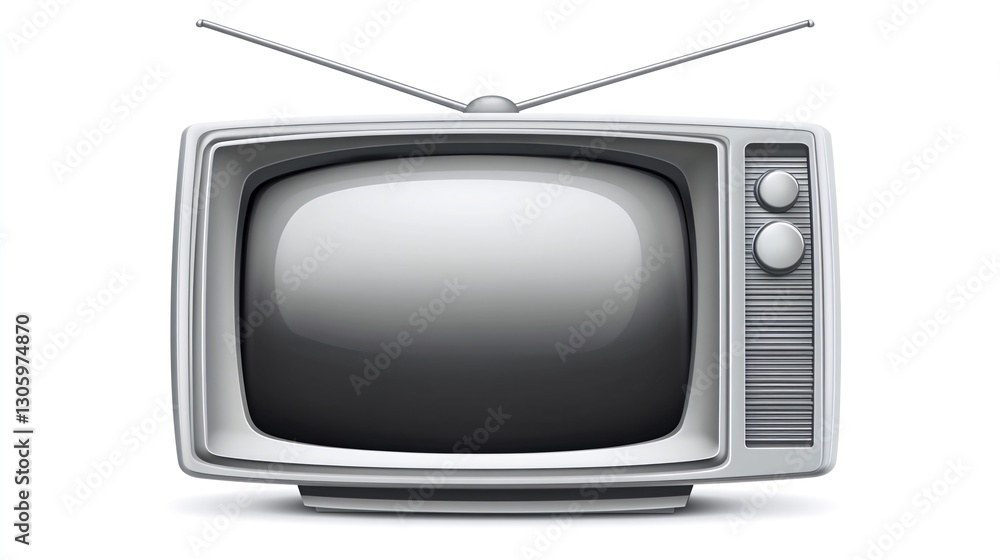 Retro TV Antenna Broadcast Nostalgia Home Entertainment Retro TV Antenna Broadcast Nostalgia Home Entertainment
