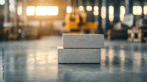 Wallpaper Mural Research Lab Testing Ultrathin Aerated Blocks Industrial Facility Product Photography Bright Environment Close-Up View Torontodigital.ca