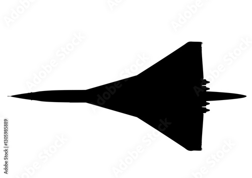 ソビエト ロシア 超音速旅客機 Tu-144 シルエット