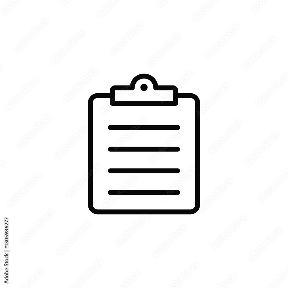 Clipboard icon. clipboard line icon vector Clipboard icon. clipboard line icon vector