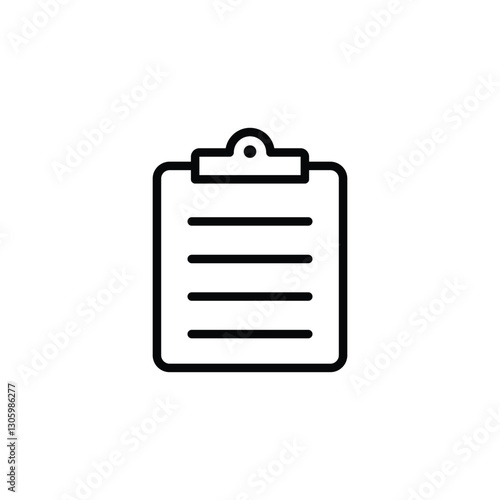 Clipboard icon. clipboard line icon vector	