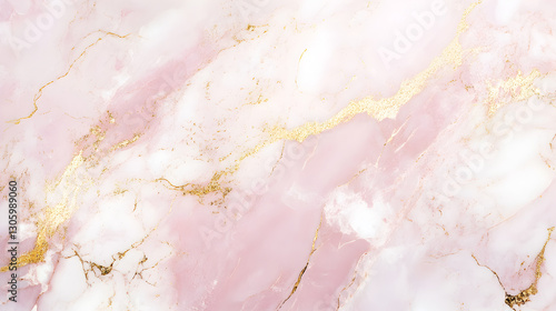 pink marble texture with delicate white and gold veins 