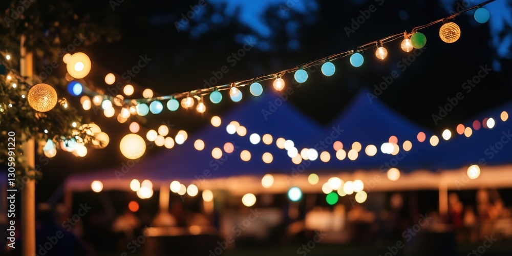An enchanting outdoor venue adorned with decorative lights, creating a magical ambiance for events or celebrations, perfect for weddings, parties, and gatherings. An enchanting outdoor venue adorned with decorative lights, creating a magical ambiance for events or celebrations, perfect for weddings, parties, and gatherings.