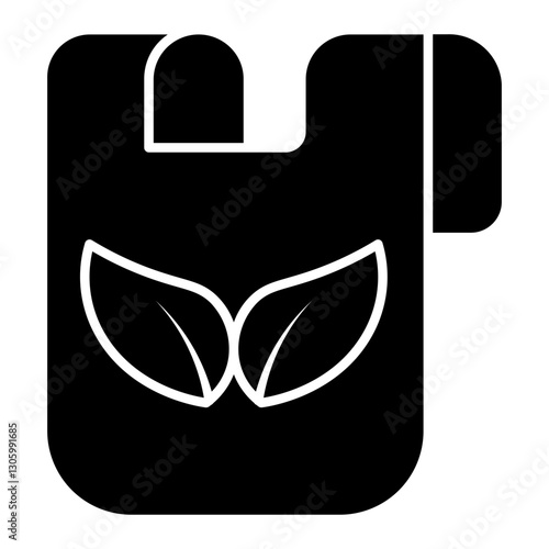 reusable bags Solid icon