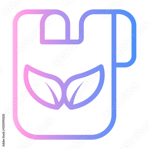 reusable bags Line Gradient Icon