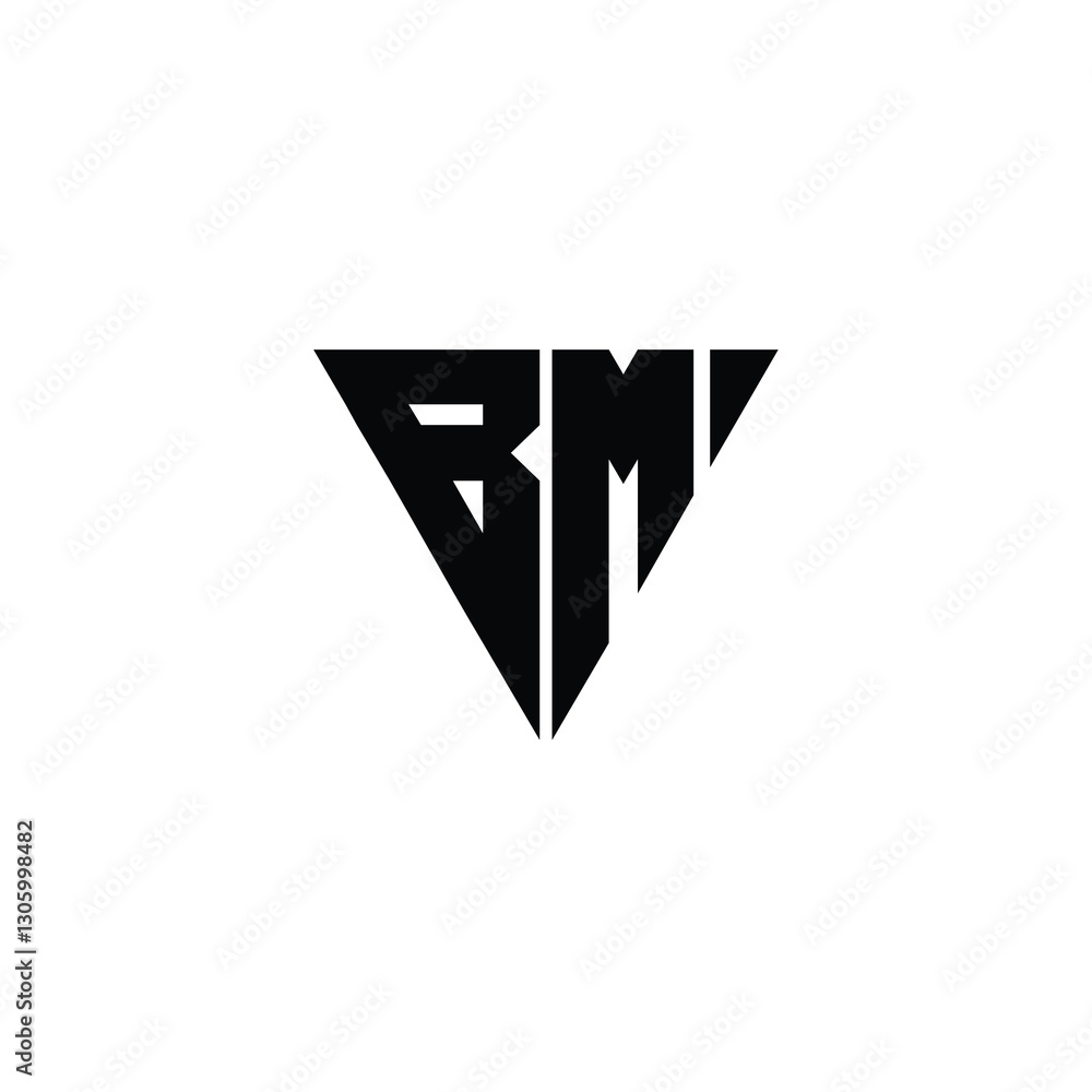BM monogram logo design letter text name symbol monochrome logotype alphabet character simple logo BM monogram logo design letter text name symbol monochrome logotype alphabet character simple logo