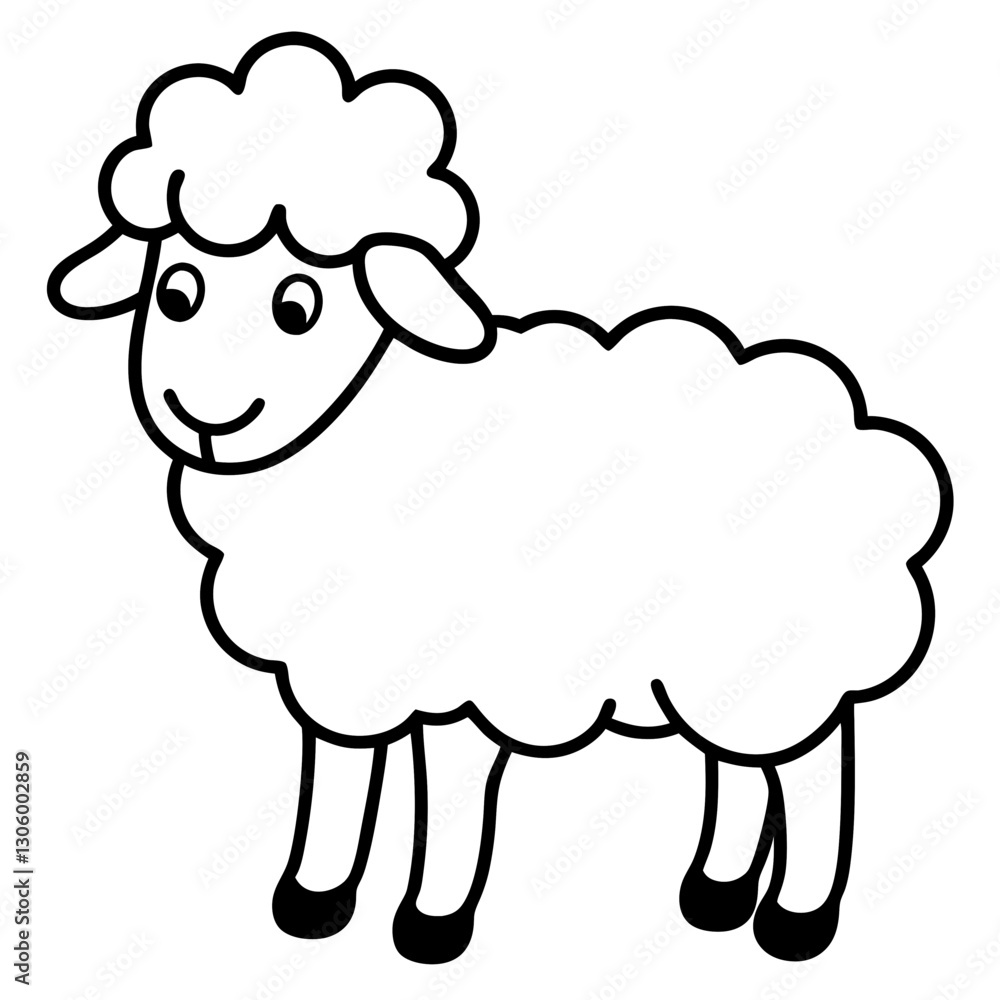 vector illustration of sheep vector illustration of sheep