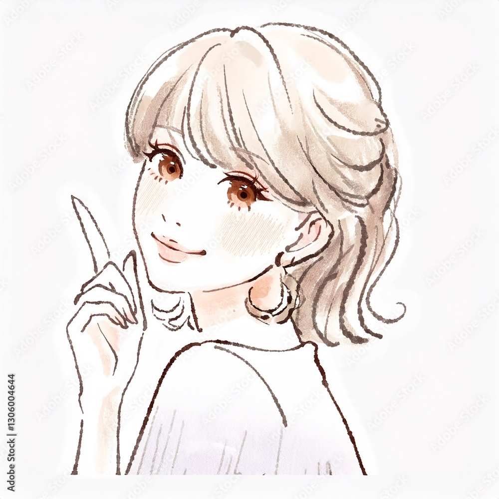 女性・女の子のイラスト素材 女性・女の子のイラスト素材
