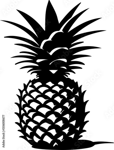 pineapple icon on white background