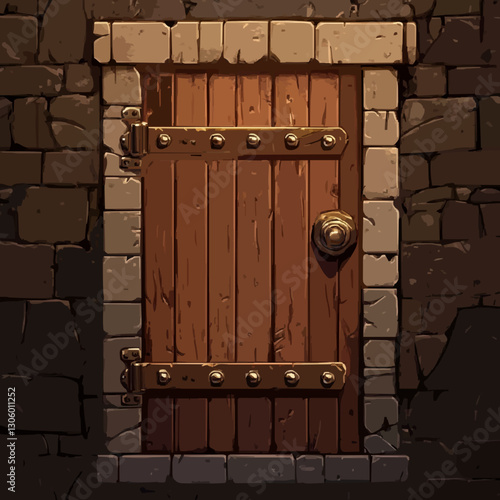old wooden door