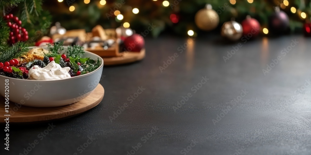 A beautifully arranged Christmas table adorned with holiday treats and vibrant decorations, capturing the essence of festive celebrations and shared meals with loved ones during the season. A beautifully arranged Christmas table adorned with holiday treats and vibrant decorations, capturing the essence of festive celebrations and shared meals with loved ones during the season.