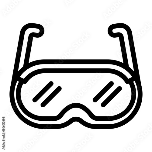 goggle Line Icon
