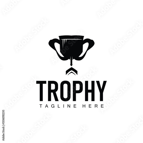 illustration victory symbol championship logo trophy design contest win template symbol