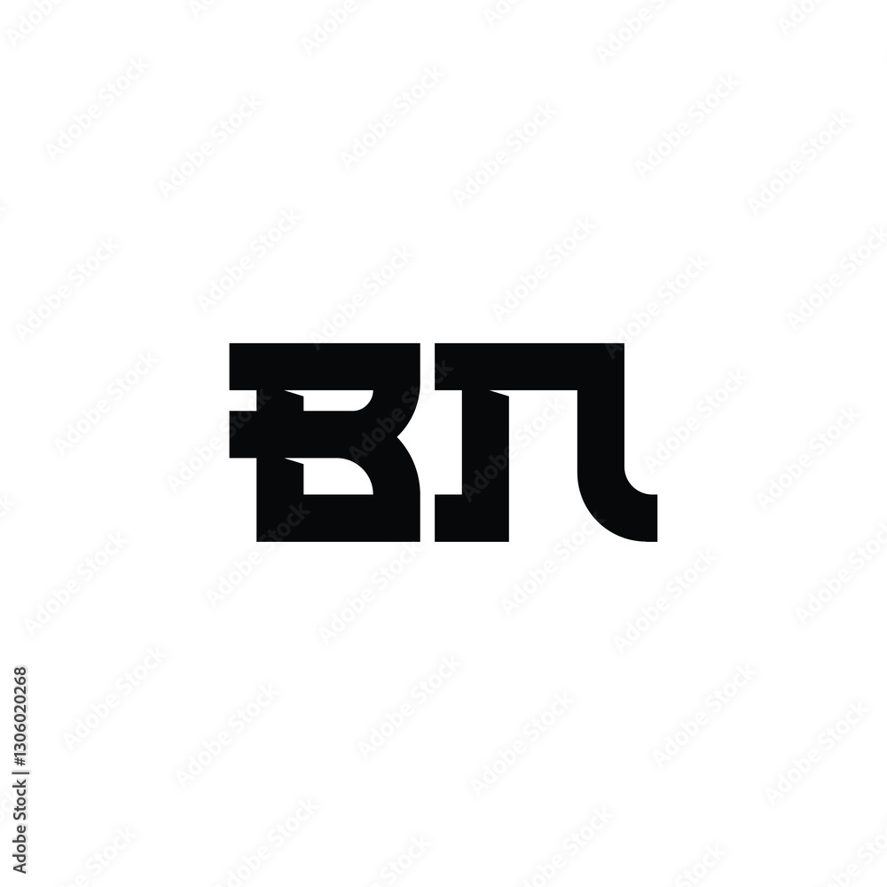 BN monogram logo design letter text name symbol monochrome logotype alphabet character simple logo BN monogram logo design letter text name symbol monochrome logotype alphabet character simple logo