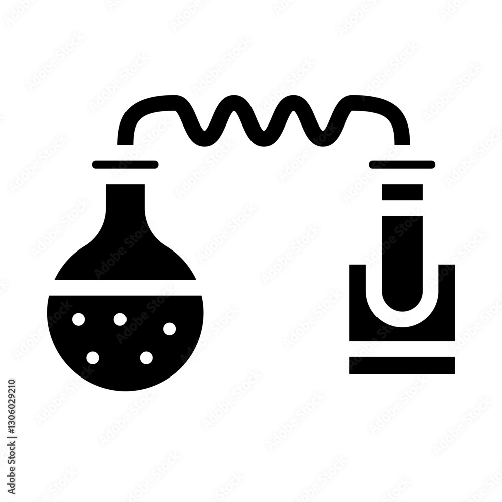 Obraz premium chemical Solid icon