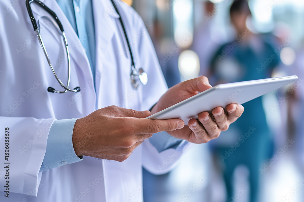 Doctor Using Digital Tablet for Medical Data Analysis Doctor Using Digital Tablet for Medical Data Analysis