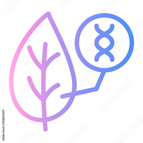 chlorophyll Line Gradient Icon