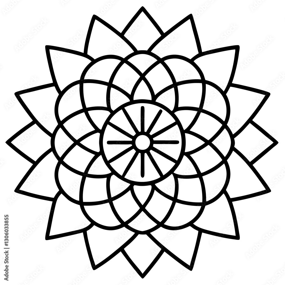 Fototapeta premium abstract floral ornament