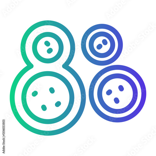 amoeba Line Gradient Icon