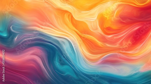 Wallpaper Mural Colorful swirling abstract background with vibrant hues Torontodigital.ca
