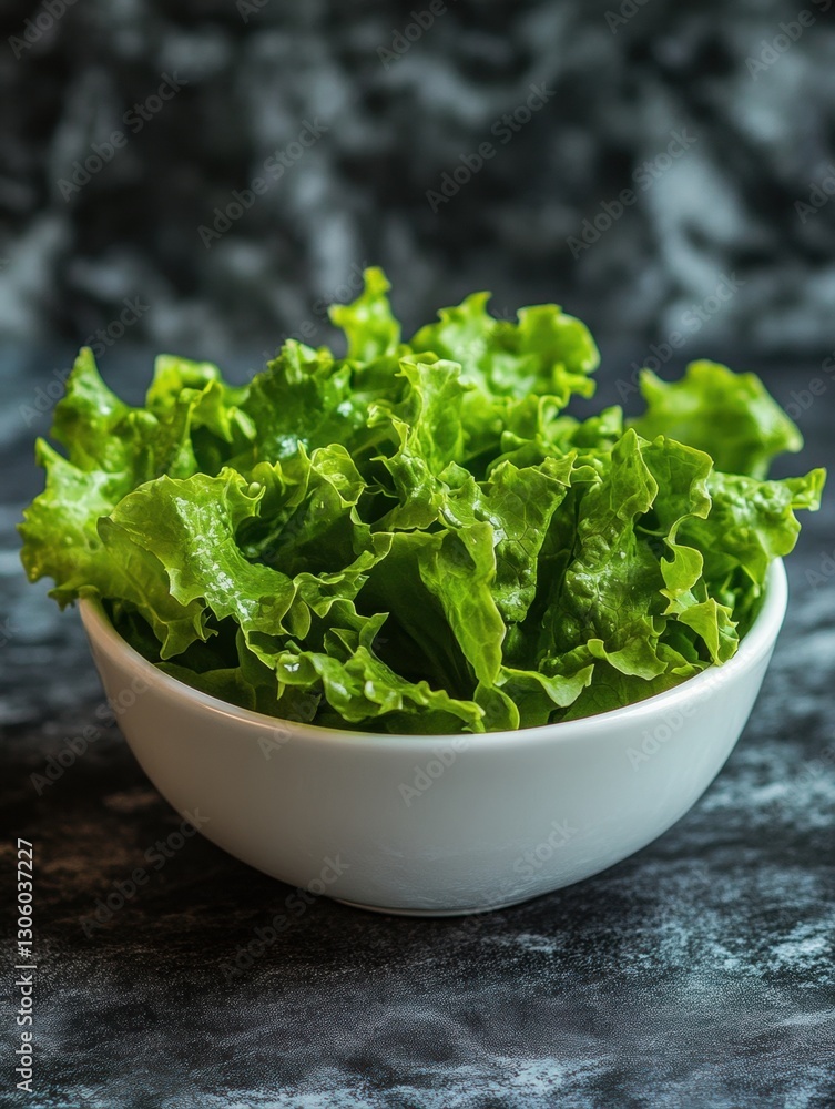 A colorful bowl of freshly harvested lete leaf vegetables arranged for a healthy meal presentation A colorful bowl of freshly harvested lete leaf vegetables arranged for a healthy meal presentation