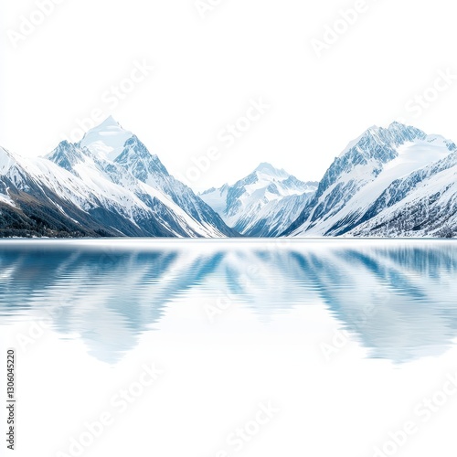 Wallpaper Mural Lake and Snowy Mountains Torontodigital.ca